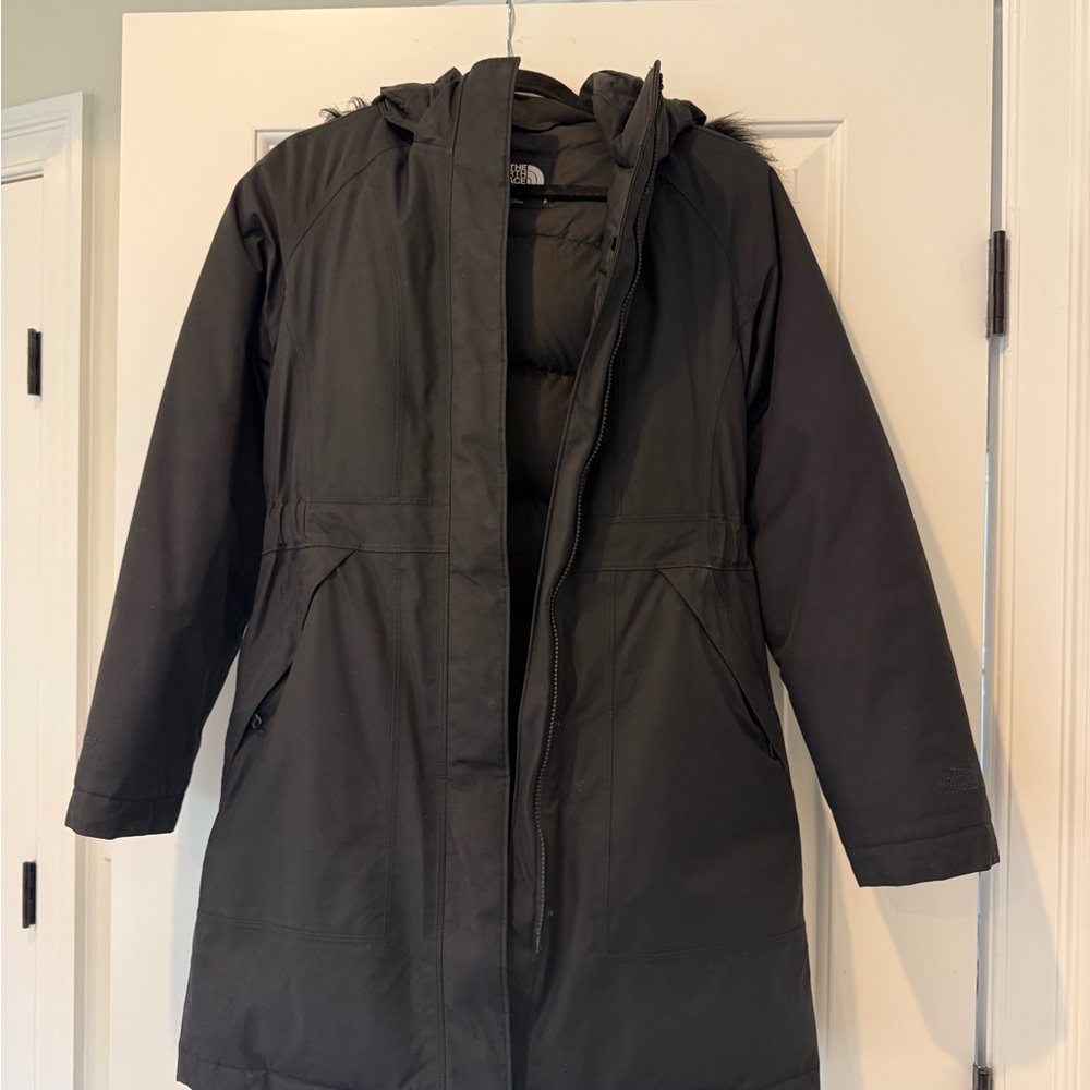 North Face Black Hooded Winter Parka